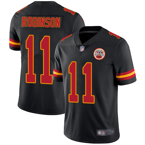 Youth Kansas City Chiefs #11 Robinson Demarcus Limited Black Rush Vapor Untouchable Football Nike NFL Jersey->kansas city chiefs->NFL Jersey
